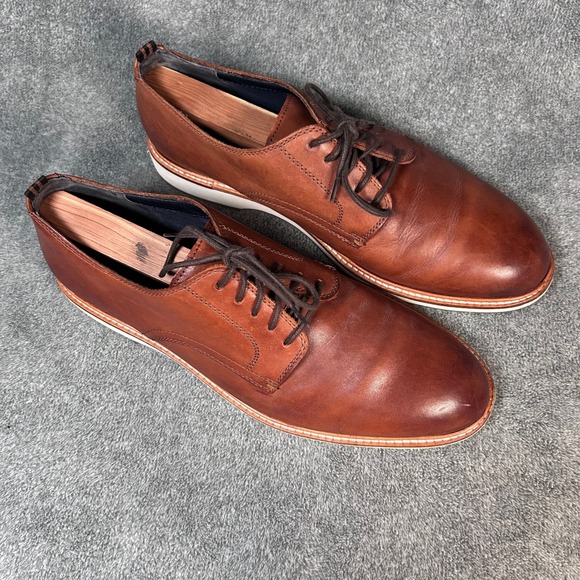 Cole Haan Derby Oxford Leather Brown Grand OS Hybrid Shoes Men\'s 10M main image 10
